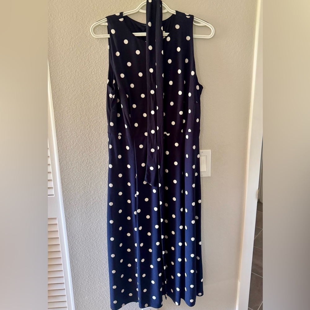 Anne Klein Polka Dot Midi Dress